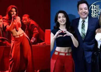 STOP. REWIND. REPEAT. Nora Fatehi on The Tonight Show With Jimmy Fallon Is PURE GLOBAL QUEEN ENERGY.